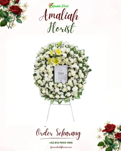 Krans Bunga Duka Cita di Gayamsari